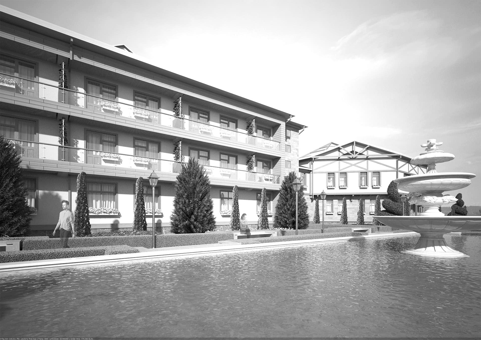 Ротонда с питьевыми фонтанами